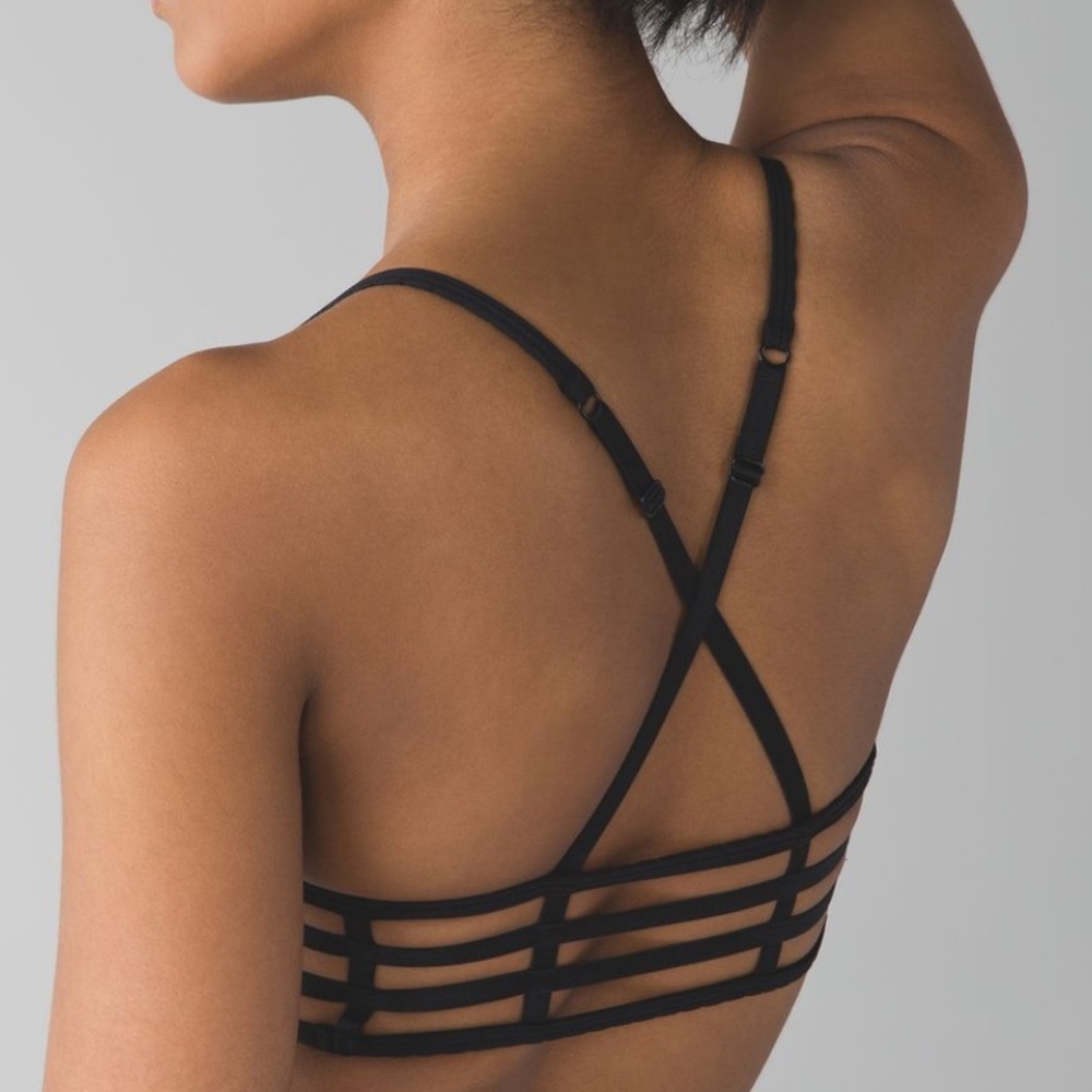 Lululemon Black strappy bra 6